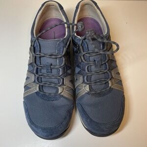Dansko Henriette Pro Blue Suede Shoes Size 39 US 9 Comfort Slip On Hiking‎ Camp
